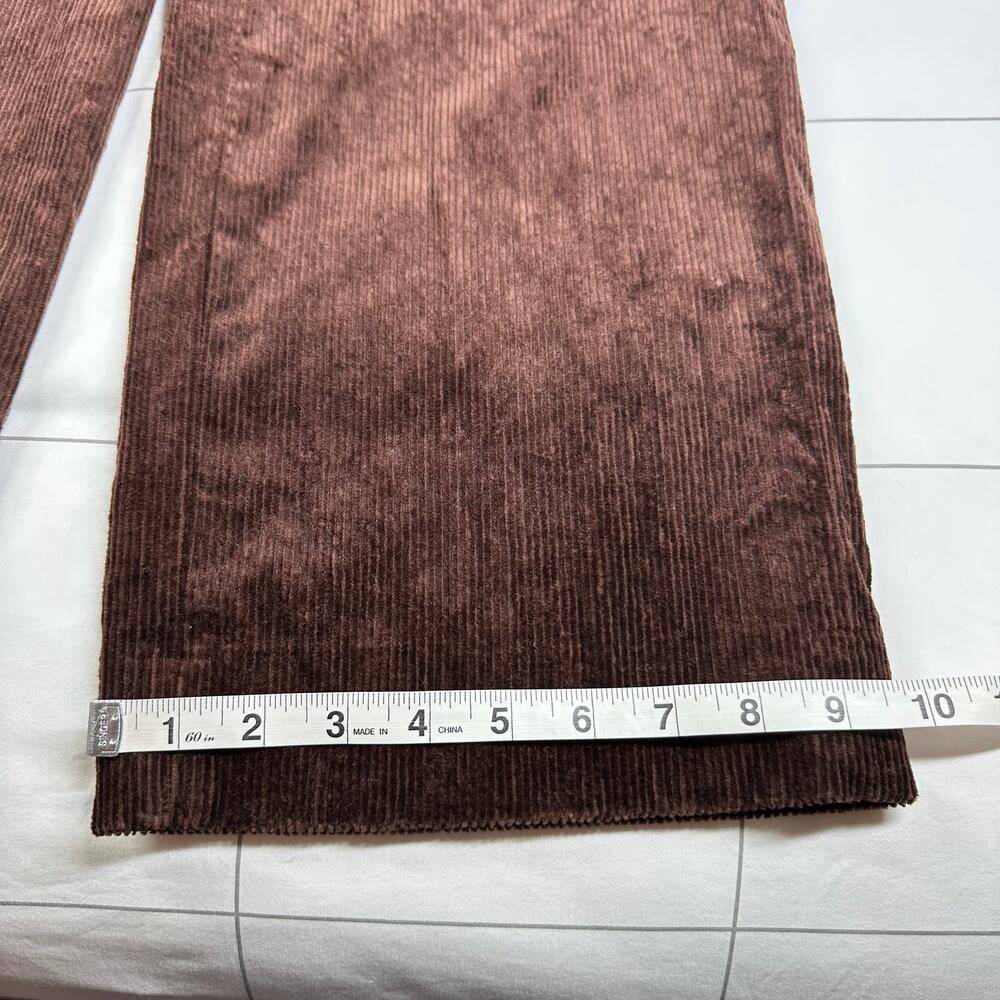 J.Crew Pants Womens 2 Petite Brown Wide Leg Trouser Stretch Corduroy Academia - Picture 13 of 13